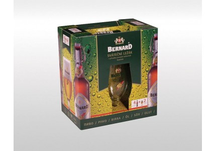 BERNARD confezione 4+2 (4 bottiglie da 0,5l + 2 calici)